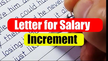 Application for salary increment |How to write request for salary increment in English | Salary hike