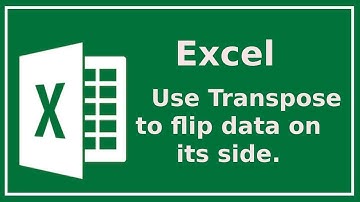 Excel Quick Tip  Use Transpose to Flip Data on its Side