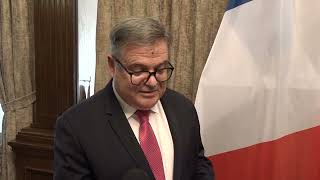 Izjava ambasadora Francuske Kristijana Timonijea nakon uručenja Ordena Crnogorske zastave II stepena