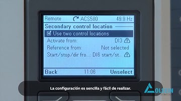 ABB ACS580 Cómo configurar la ubicación de control secundario en el variador - Colsein SAS