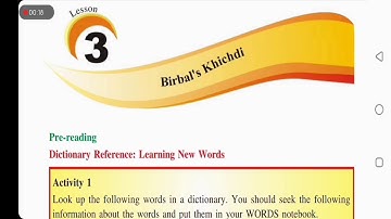 Class 7th English lesson 3  Birbal
