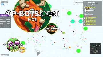 AGAR.IO SERVER TAKEOVER WITH BOTS #303 || OP-BOTS.COM