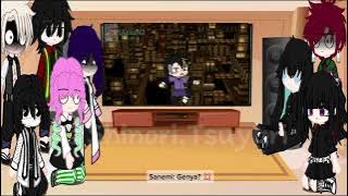 Hashira (Tankana) react to Themselves falling in Infinity Castle 🏯!KNY||#hashira #gcrv #anime