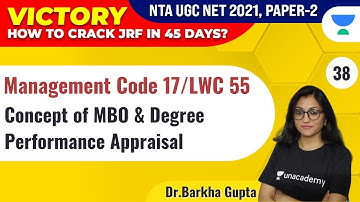 UGC NET 2021 | Management by Dr. Barkha Gupta | Concept of MBO & Degree Performance Appraisal