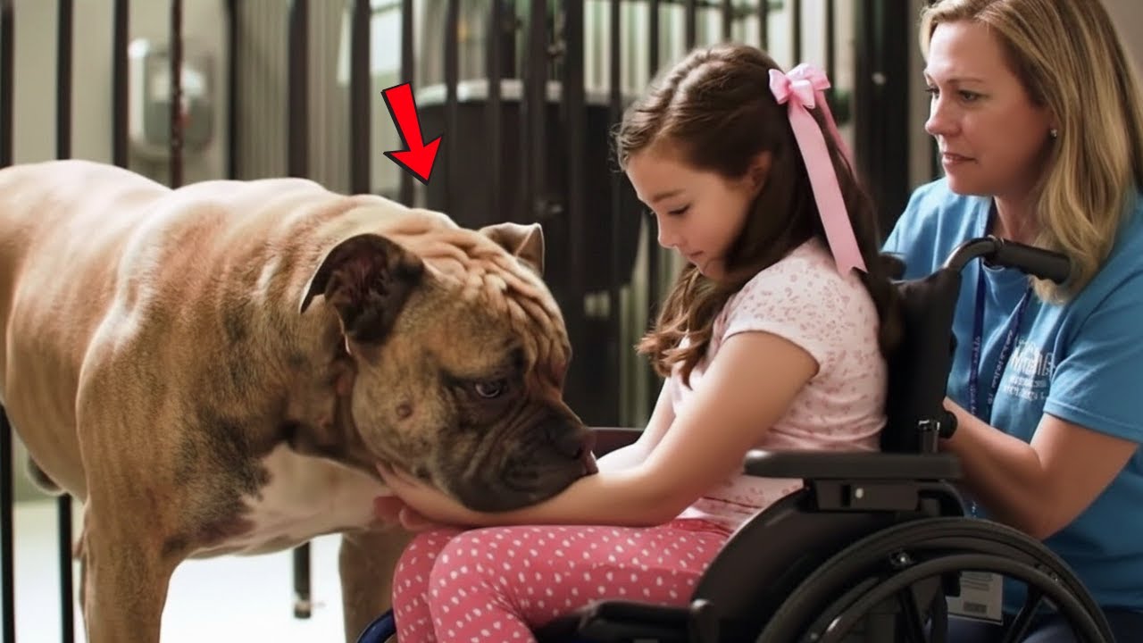 Gelähmtes Mädchen begegnet dem gefährlichsten Hund – was dann passiert, lässt niemanden trocken!