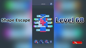 🔥 Shape Escape Level 68 Walkthrough | Can You Solve It? 🧠💥