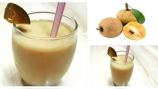 Chikoo Milkshake Recipe | How to Make Chikoo Shake | Homemade Chikoo Juice Recipe | Sapota Milkshake