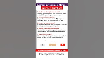 Top 5 BDM Business Development Manager Job Interview Questions and Answers