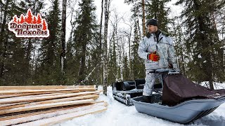 ЕМУ ПОД СИЛУ ЛЮБОЙ ГРУЗ И СНЕГ. МОТОТОЛКАЧ УРАГАН Сибирь.  Добрые походы.