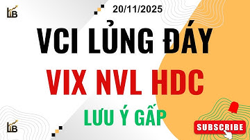 CẢNH BÁO: VCI Thủng Đáy | Biến Cổ Phiếu NVL, VIX, HDC | Chứng Khoán Hôm Nay