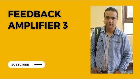 Negative feedback Advantages AMPLIFIERS