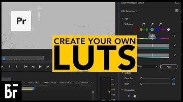 Create Your Own LUTS in Premiere Pro
