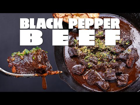 Italian black pepper beef stew in Chianti, from the video