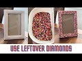 Creative use of Leftover Diamonds from Diamond Painting | Wooden Frame Makeover with Diamonds