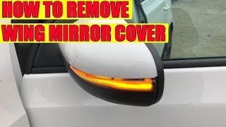 How to remove wing mirror cover (cap) on VW Golf Mk6, Jetta in 8 steps