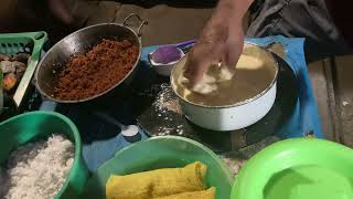 I ate amaizing pan cake in sri lankan rural street teashop