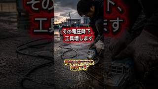 「その電圧降下、工具壊します」
