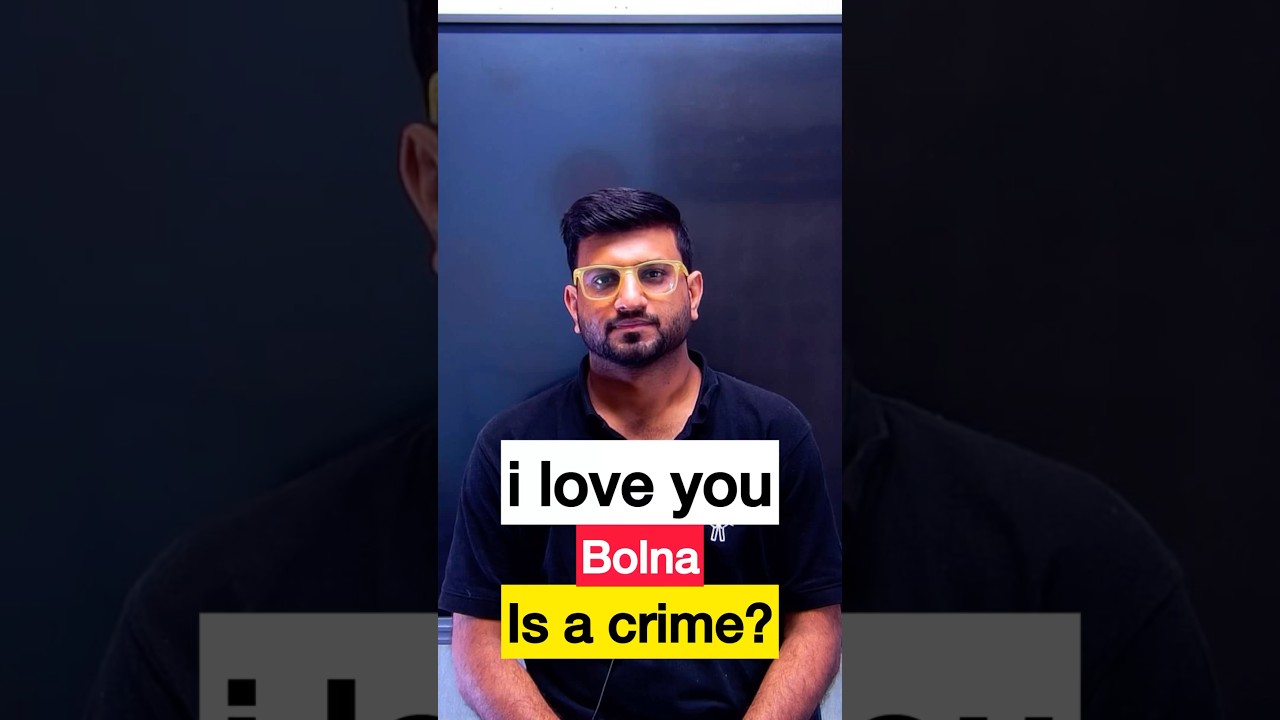 “i love you” bolna - Crime? 