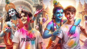 How To Create Viral Holi Name Images With Krishna || Bing image creator tutorial FREE || Bing Ai