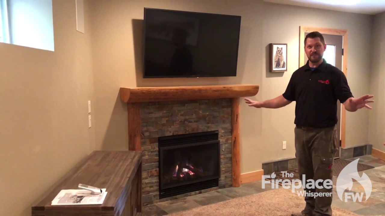 Regency P36 Gas Installed Fireplace - YouTube