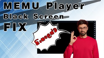 How to Fix MEmu Player black Screen Error in SINHALA
