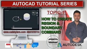 WHAT IS THE USE OF REGION AND BOUNDARY COMMAND- HOW TO CREATE REGION AND BOUNDARY- TUTORIAL 14