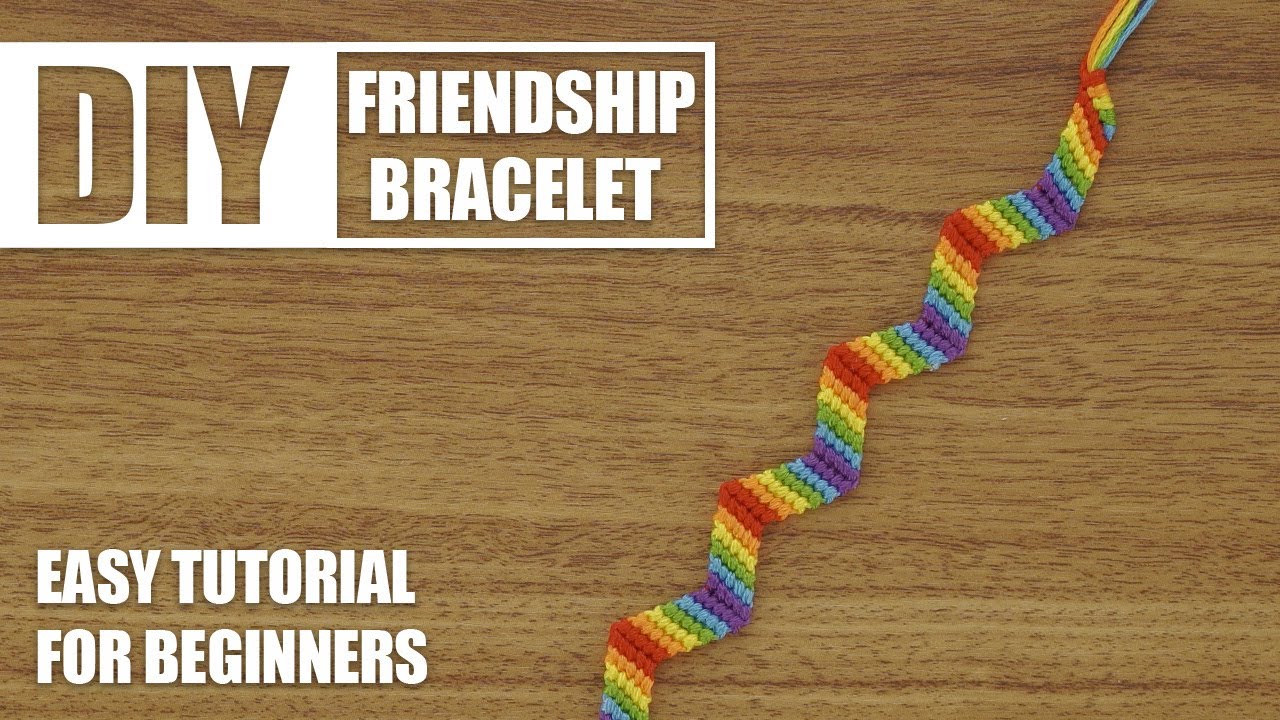 Zigzag Rainbow Shaped Macrame Friendship Bracelets | Easy Tutorial for ...