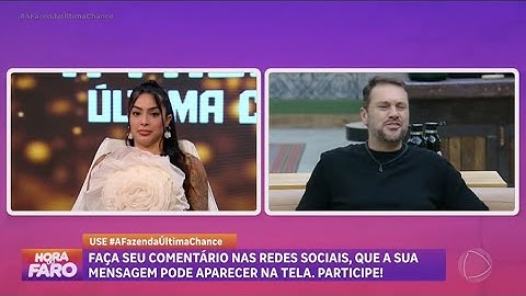 A FAZENDA: Peões reagem as plaquinhas que receberam de Flor e Luana no Hora do Faro