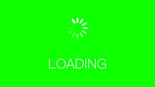 Fake Loading Glitch Green Screen