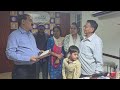 Dr abhishek shukla aastha old age hospital awards donation certificates to  donors recently