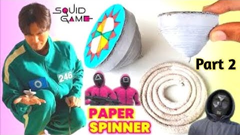 How to make squid game spinner Top , how to make spinning toy , squidgame toy making