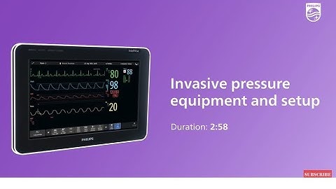 Invasive pressure equipment and setup in the IntelliVue monitor