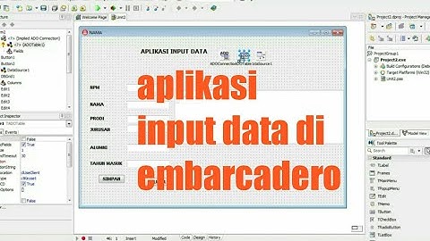 Aplikasi input data menggunakan Delphi dan embarcadero