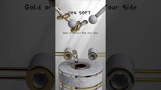 0% vs 100% Torus Soft Body 3D Simulation in Cinema4d