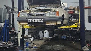 картинка: Opel Rekord e2 2.3D Начало свап двигатель для глухие (DEAF)