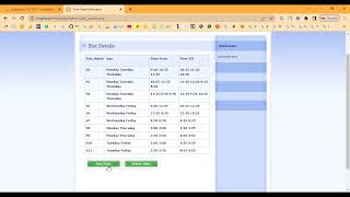 Course Timetable Builder in PHP