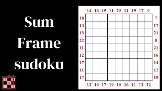 Sum Frame Sudoku  (数独挑战 片尾附答案)||点知识 screenshot 2