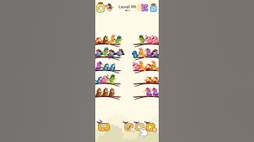 birt sort color game leval 44 #games #coloringgames #birdsortcolor #gaming