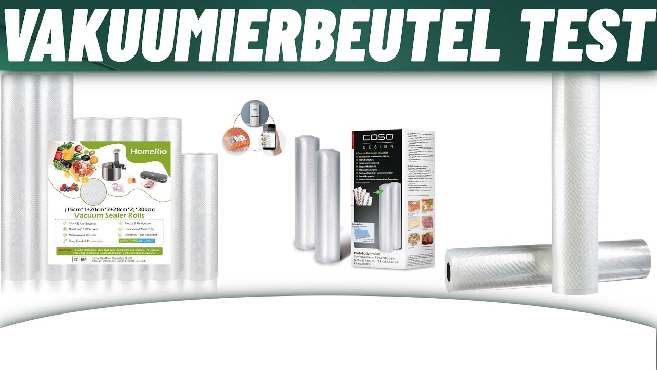 ▶ Vakuumierbeutel Test 2023 | 3 Beste Vakuumierbeutel