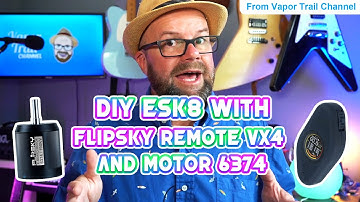 An amazing and creative DIY ESK8 with Flipsky Products from@Vapor Trail Channel