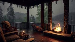 In the Midst of the Storm Balcony Serenity, Thunderstorm, Rainfall  Ambient Sounds for Stress Relief