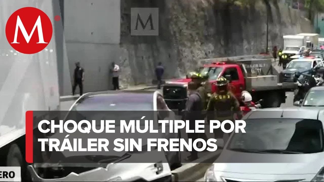 Tráiler se queda sin frenos y choca contra varios vehículos en Puerta ...