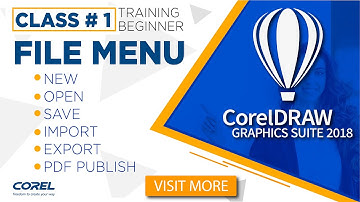 Corel Draw 2018 Training -Class # 1-File Menu Urdu - Hindi