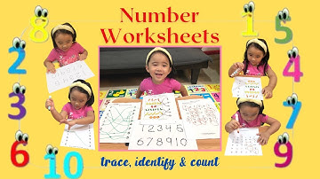 Sophie Learns Through Play - Number Worksheets | Simple Worksheets for Preschoolers and Toddlers