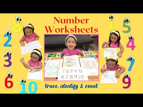 Sophie Learns Through Play - Number Worksheets | Simple Worksheets For Preschoolers And Toddlers