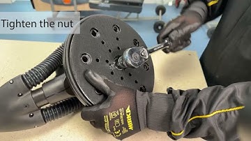 How to tighten the nut on your Mirka LEROS, to help keep your tool in tip top condition