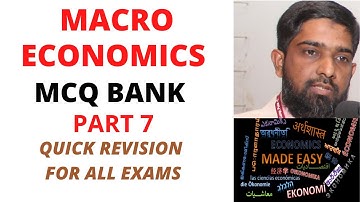 MCQ Macroeconomics Part 7: B.com | BBA | BA | MBA | SPPU