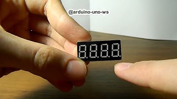 Обзор семисегментного четырёх разрядного индикатора.