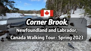 Corner Brook Downtown Walking Tour Spring 2023- 加拿大科纳布鲁克市 春季 Walking Tour [4K]