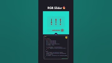 RGB Slider using html css & js. Source code available on telegram - https://t.me/codingsimplified